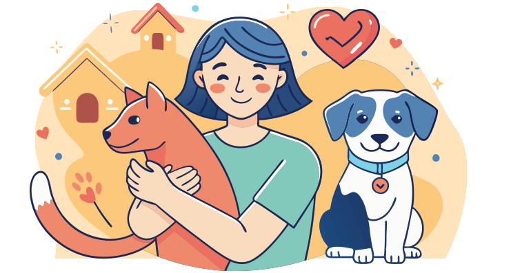 cat and dog together